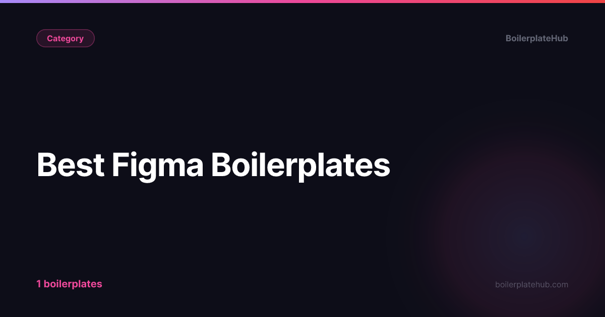Best Figma SaaS Boilerplates, Templates & Starter Kits [2026 ...