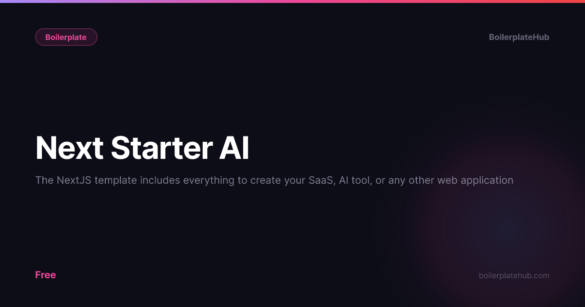Next Starter AI review | BoilerplateHub