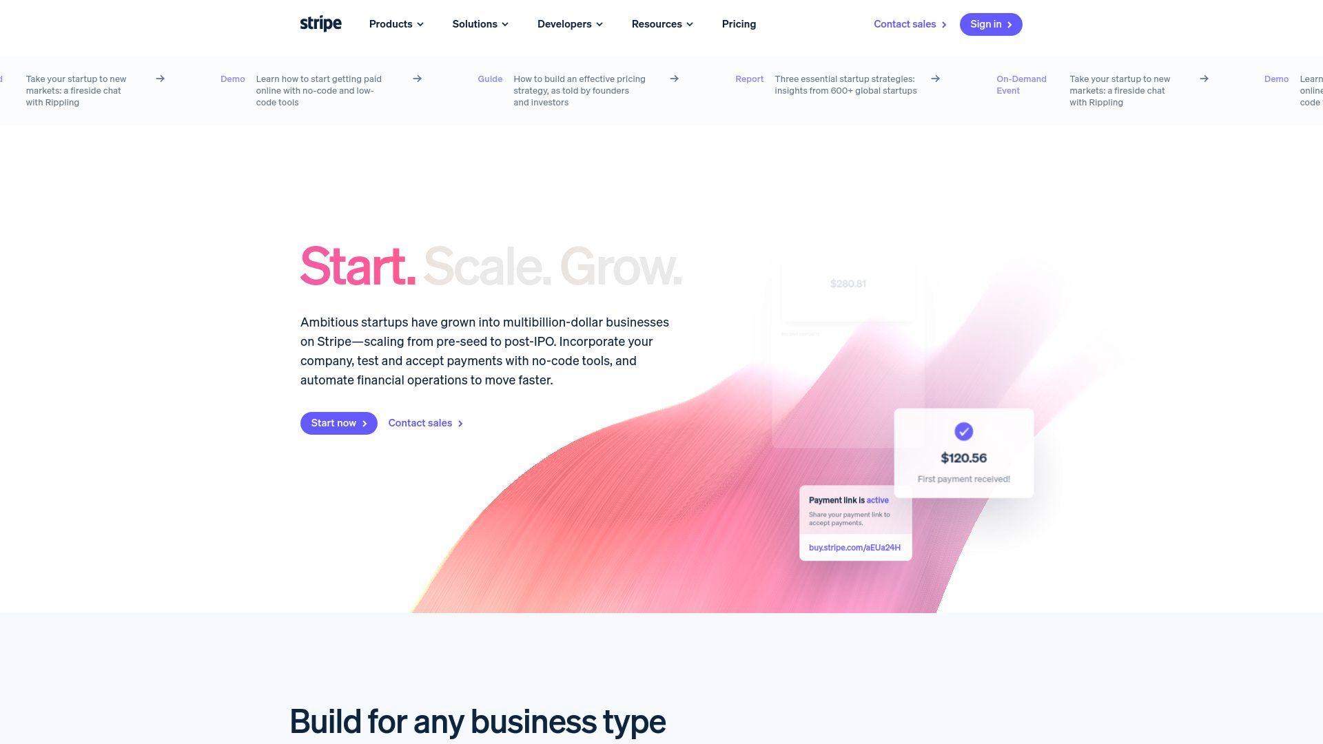 Stripe Startups