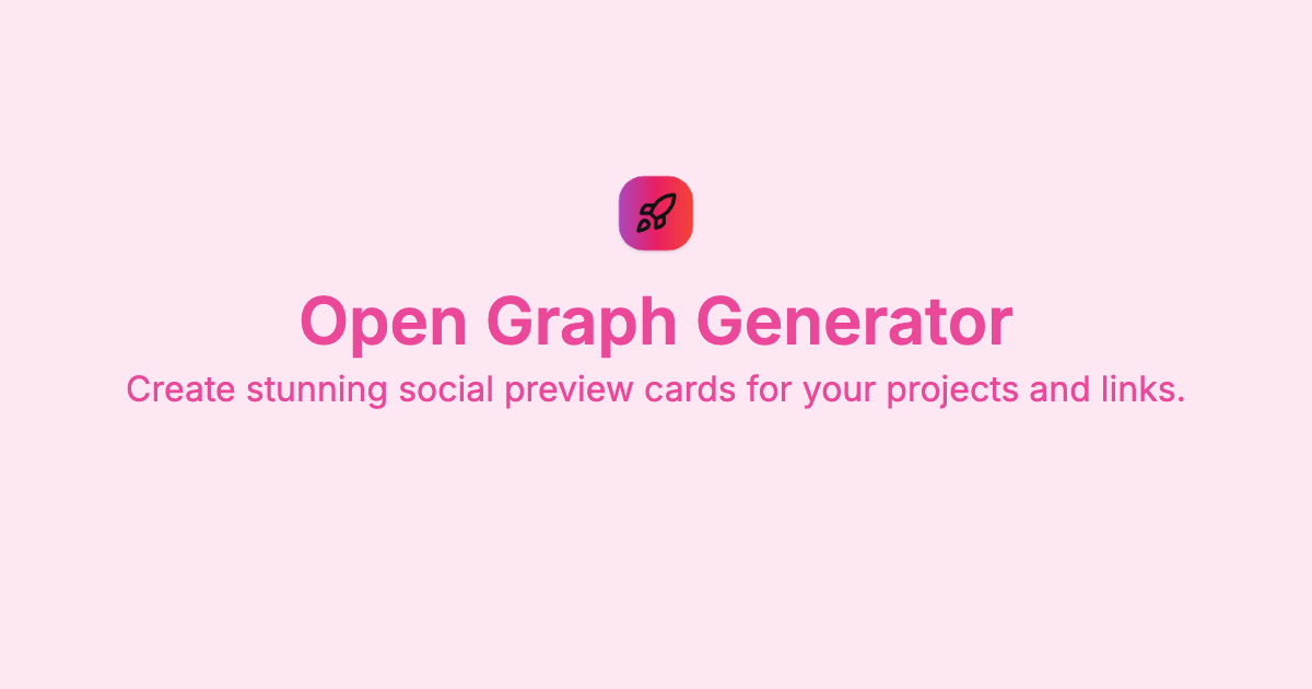 Open Graph Image Generator [Free, No Signup] | BoilerplateHub